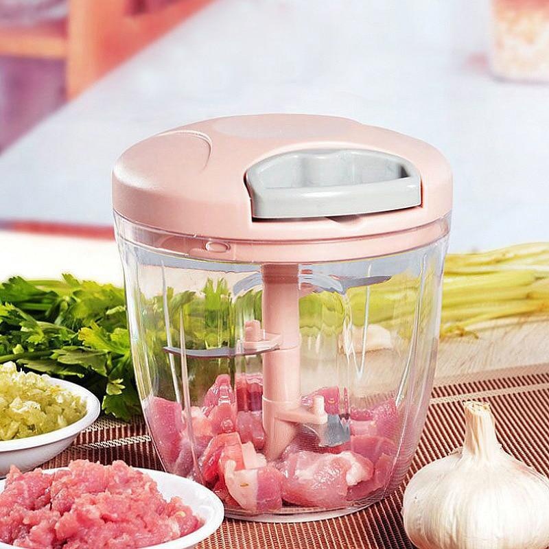 500/900ML Knoblauchhacker Manuelle Knoblauchpresse Lebensmittel Gemüseschneider Fleischwölfe Küchenhelfer Handfleischwolf Knoblauchstampfer_voghion.com