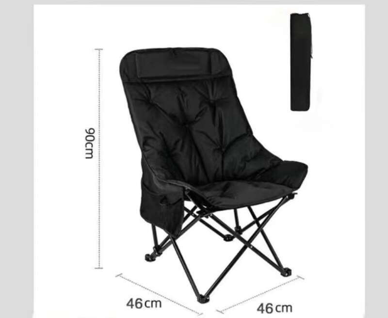 Stop Picking Chairs Randomly! Upgraded High Backrest, Thickened Cotton Moon C, Camping Picnic Folding Artifact Is Coming_voghion.com