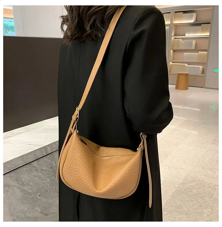 Geantă de umăr pentru femei, geantă de mână din piele naturală cu 3 straturi cu fermoar, geantă de mână din piele de vacă, geantă crossbody pentru femei, geantă de mână Hobos Messenger Tote_voghion.com
