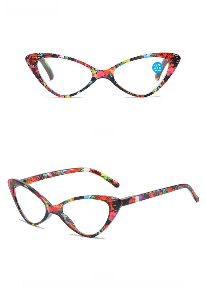 Kaiya Anti-blue Printed New Fashion Trend Women's Old Light Mirror Frame Manufacturers Wholesale Reading Glasses_voghion.com
