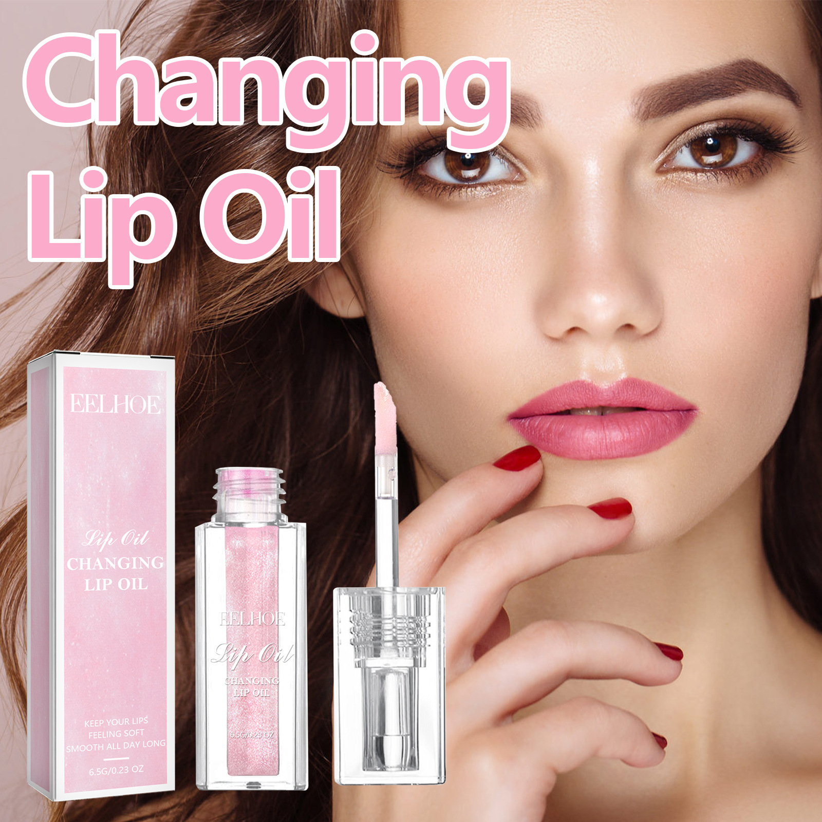 EELHOE Color Changing Lip Protection Oil Lightens išlygina smulkias lūpų raukšleles, drėkina, neleidžia išsausėti,_voghion.com