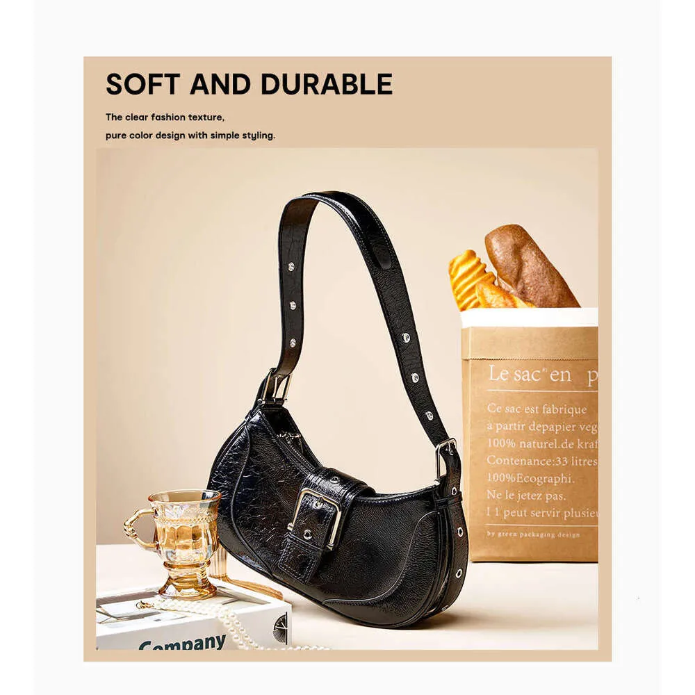 Zency Stilvolle Handtasche aus Ölwachsleder für Damen und Mädchen, modische Schulter-/Unterarmtasche, Beige, Taschen, verstellbarer Riemen_voghion.com