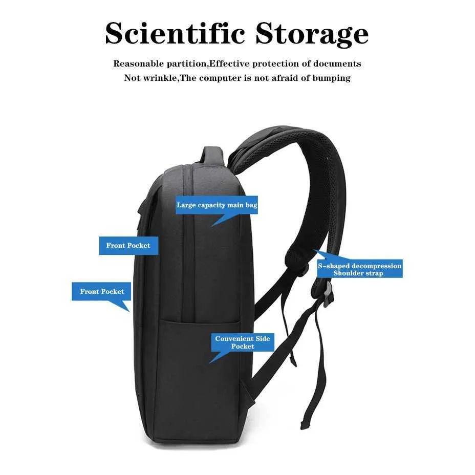 Bag Travel Multifunction USB Charging For 13 to 15.6 Inch Backpack Mochila Laptop Case Notebook BackpackC241107_voghion.com