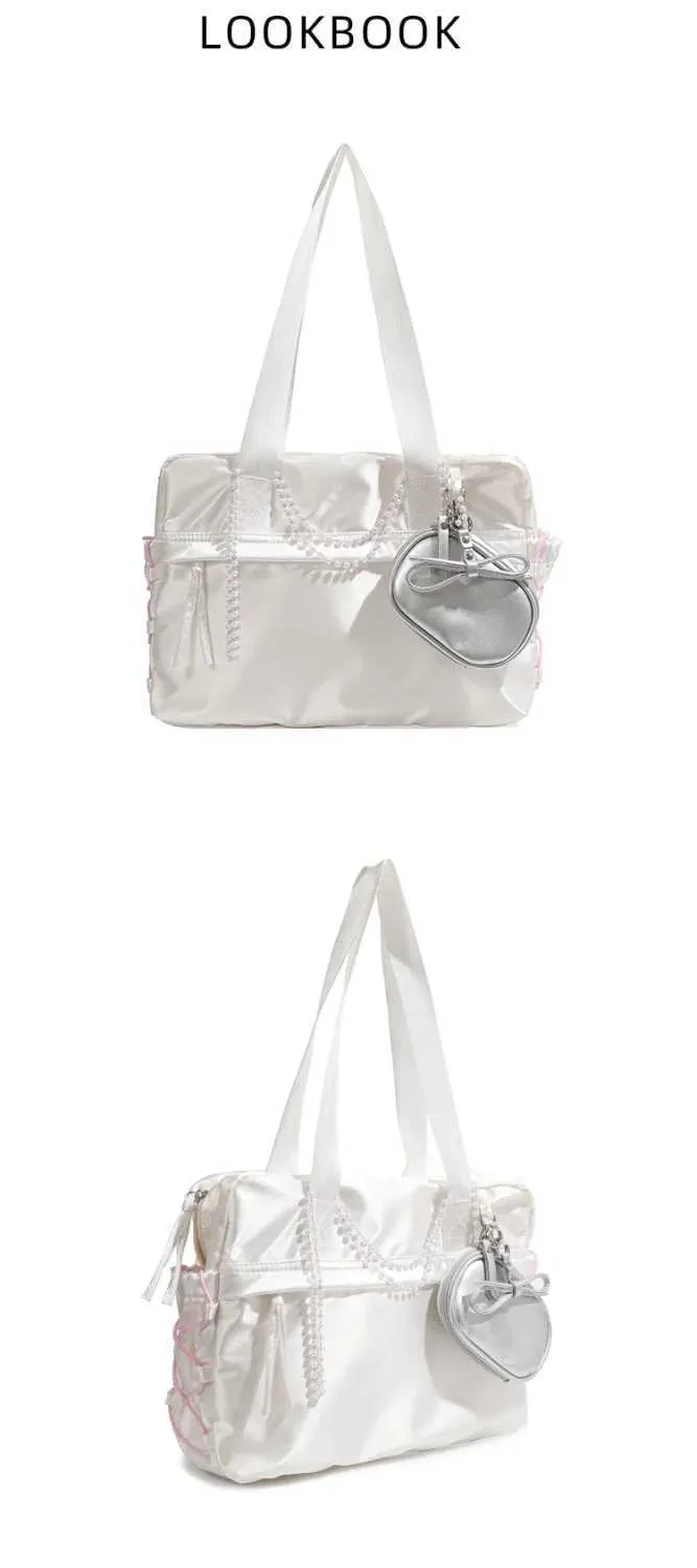 Vintage Large Capacity Shoulder Bag Nylon Aesthetic Y2k Handbag_voghion.com