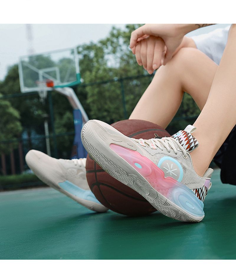 12 verschleißfeste hochwertige Basketballschuhe für den praktischen Einsatz in der Stadt, mit Dämpfung, leicht_voghion.com