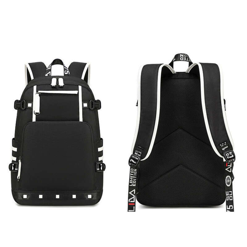 2025 New Men's Fashion Lightning Printing Elements Large Capacity Backpacks_voghion.com