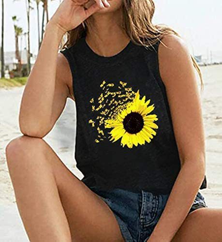 Gilet senza maniche da donna con stampa pioggia arcobaleno_voghion.com