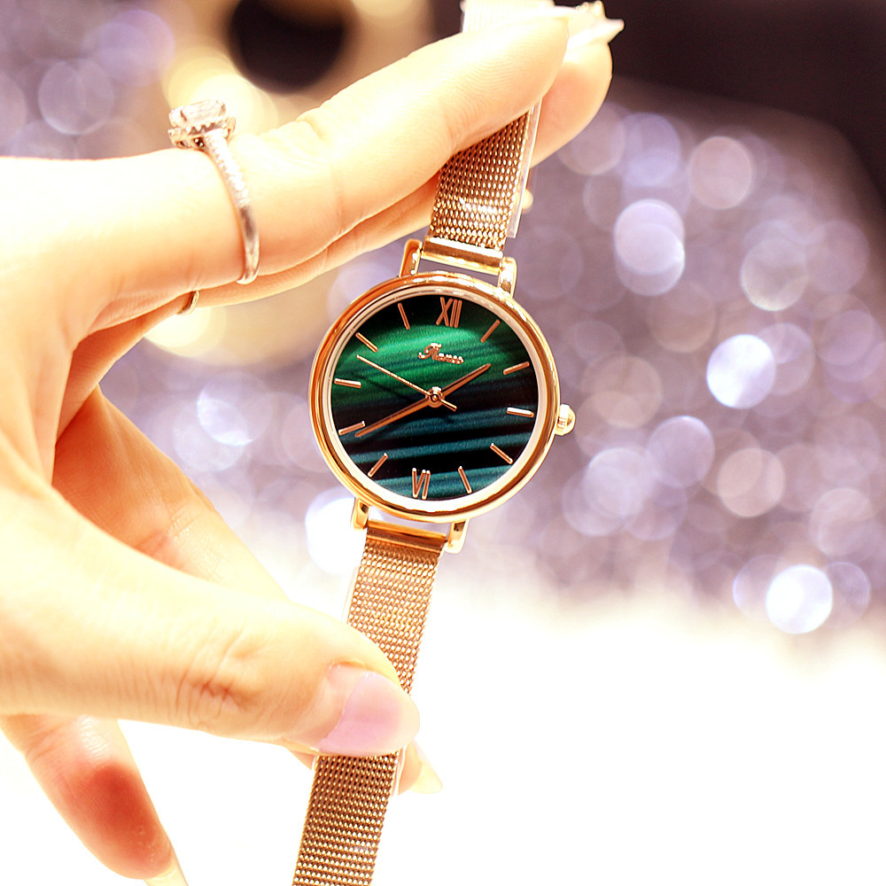 Nouvelles montres pour femmes à la mode et à la mode, bracelets à mouvement à bracelet en acier, montres-bracelets étanches_voghion.com