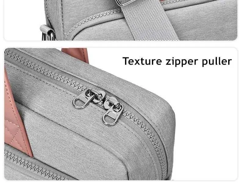 Geantă de laptop rezistentă la șocuri 14/15/16 inch geantă de mână servietă bărbat/doamnă husă de umăr pentru carte notebook tabletă PC Ba241107_voghion.com