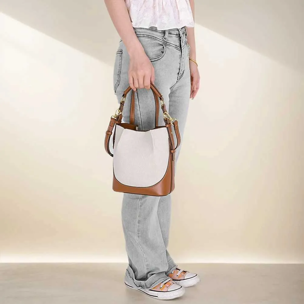 Elegante borsa a mano per donna in pelle PU, borsa a secchiello, borsa a tracolla chic, grande capacità, pochette da donna, elegante borsa a tracolla_voghion.com