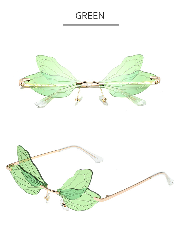 Dragonfly Wing Sunglasses For Women – Trendy Gradient Catwalk Style_voghion.com