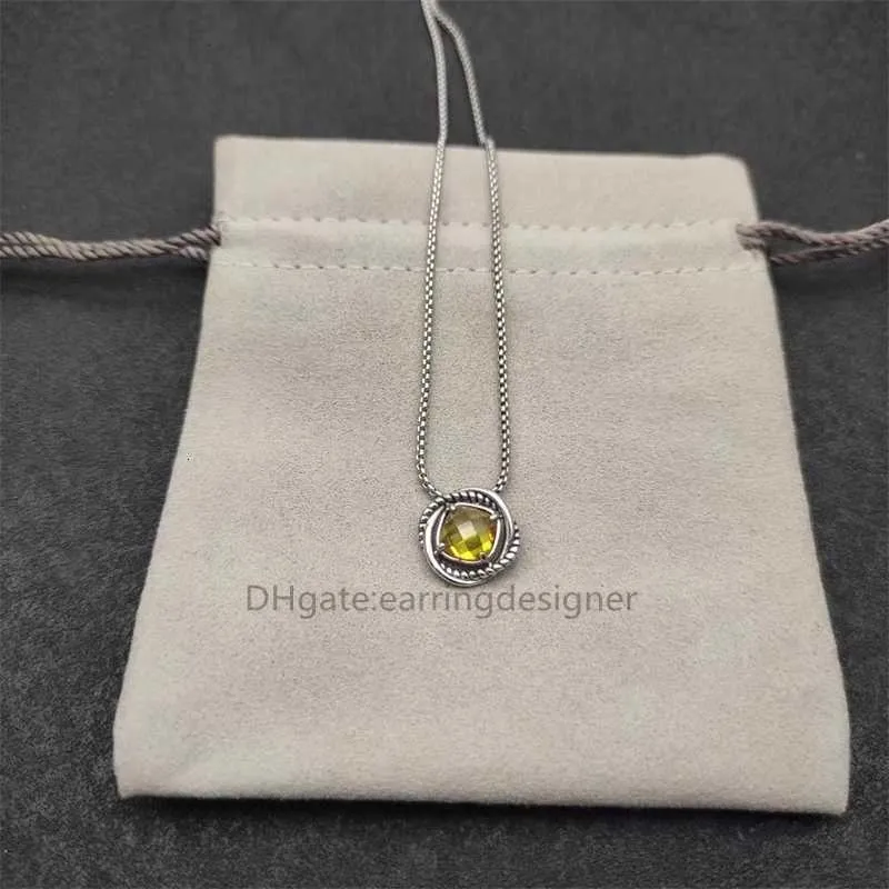 Colar com pingente redondo de safira e zircônia sólida, gargantilha com corrente, colar feminino moderno_voghion.com