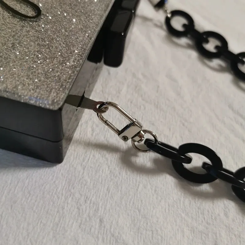 Modische, abnehmbare Ketten aus Fischgrätenharz mit Acryl-Handtaschengriffen, Ersatz-Schultertaschengurte, Damen-Accessoires, Taschen_voghion.com