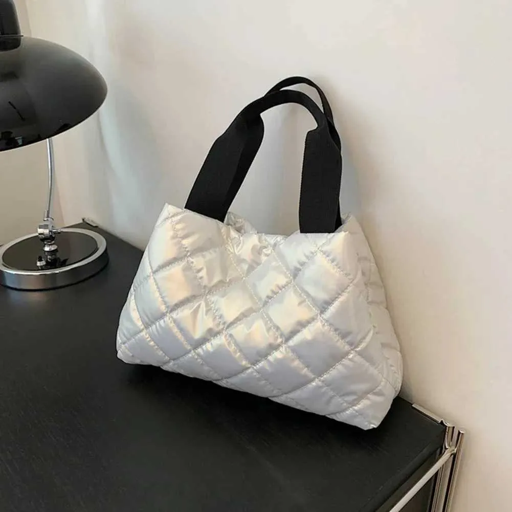Moda Donna Hobo Trapuntato Spazio Imbottito Borsa A Tracolla Borsa Invernale Donna Cuscino Grande Capacità Tote Crossbody Ba241105_voghion.com