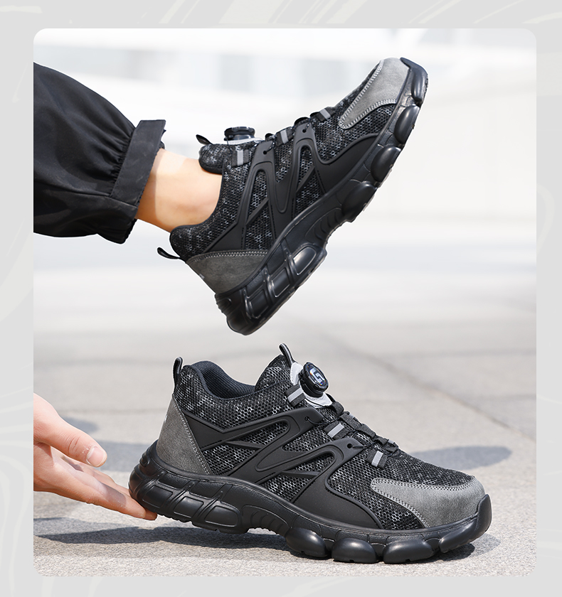 Chaussures de sécurité GUYISA, embout en acier anti-écrasement, semelles confortables en caoutchouc et plastique 5026 CN38-46_voghion.com
