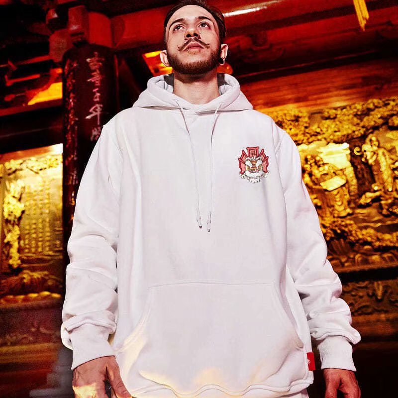 Lion Awakening Plus Size Oversize Pullover Herren Kapuzenpullover Marke Plüsch Fat Man Trendy Instagram Herbst und Winter_voghion.com