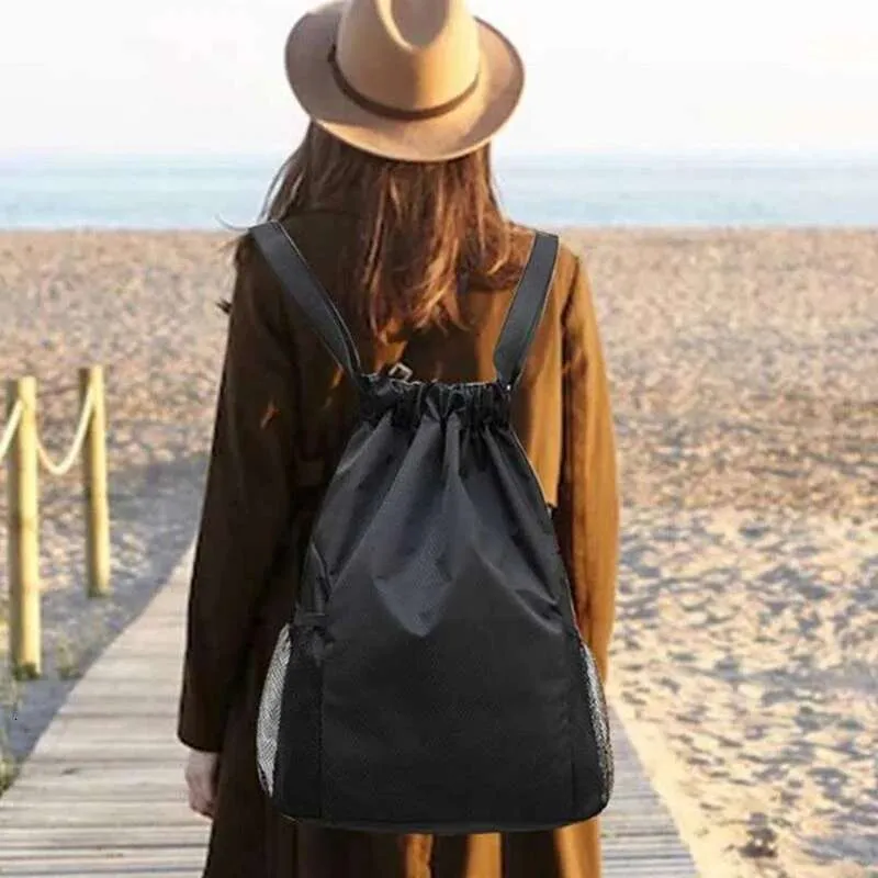 Fiess Travel kültéri sport húzózsinóros hátizsák nagy kapacitású edzőterem úszás strand kosárlabda táska_voghion.com