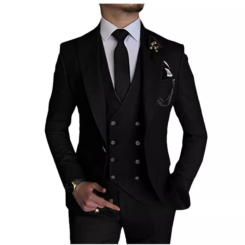 Neu Dreiteiliges Business-Casual-Anzug für Herren_voghion.com