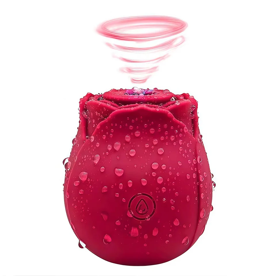 Vibrateur à succion en forme de rose, sextoy pour femmes, stimulateur vaginal et clitoridien à succion des mamelons, vibrateur du point G, sextoy pour couples adultes_voghion.com