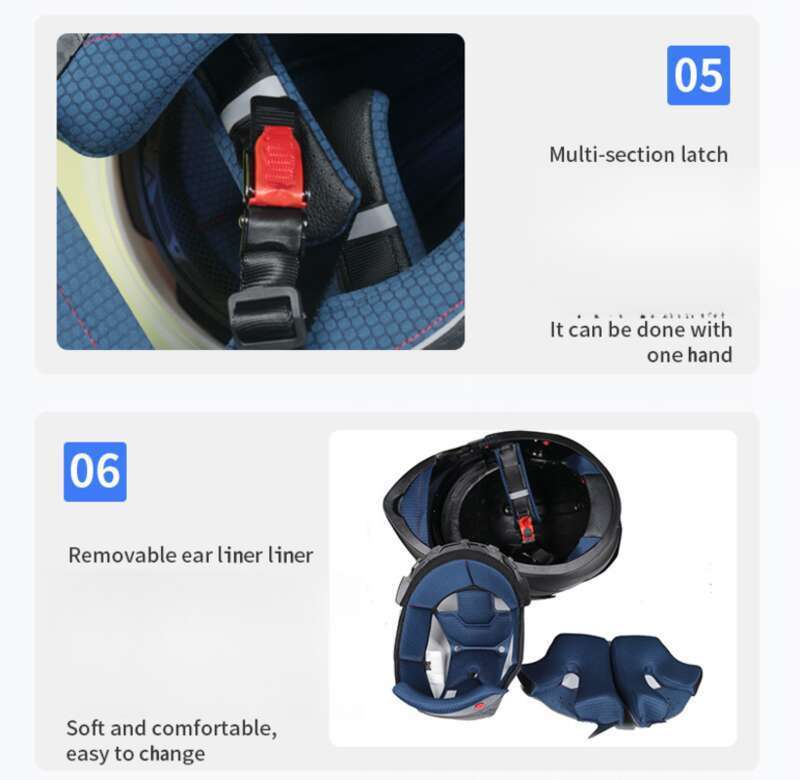 Orz Motorrad-Integralhelm mit offenem Gesicht, Tail Wing Knight, Bluetooth-Motorrad, personalisierbar für den Winter für Männer und Frauen_voghion.com