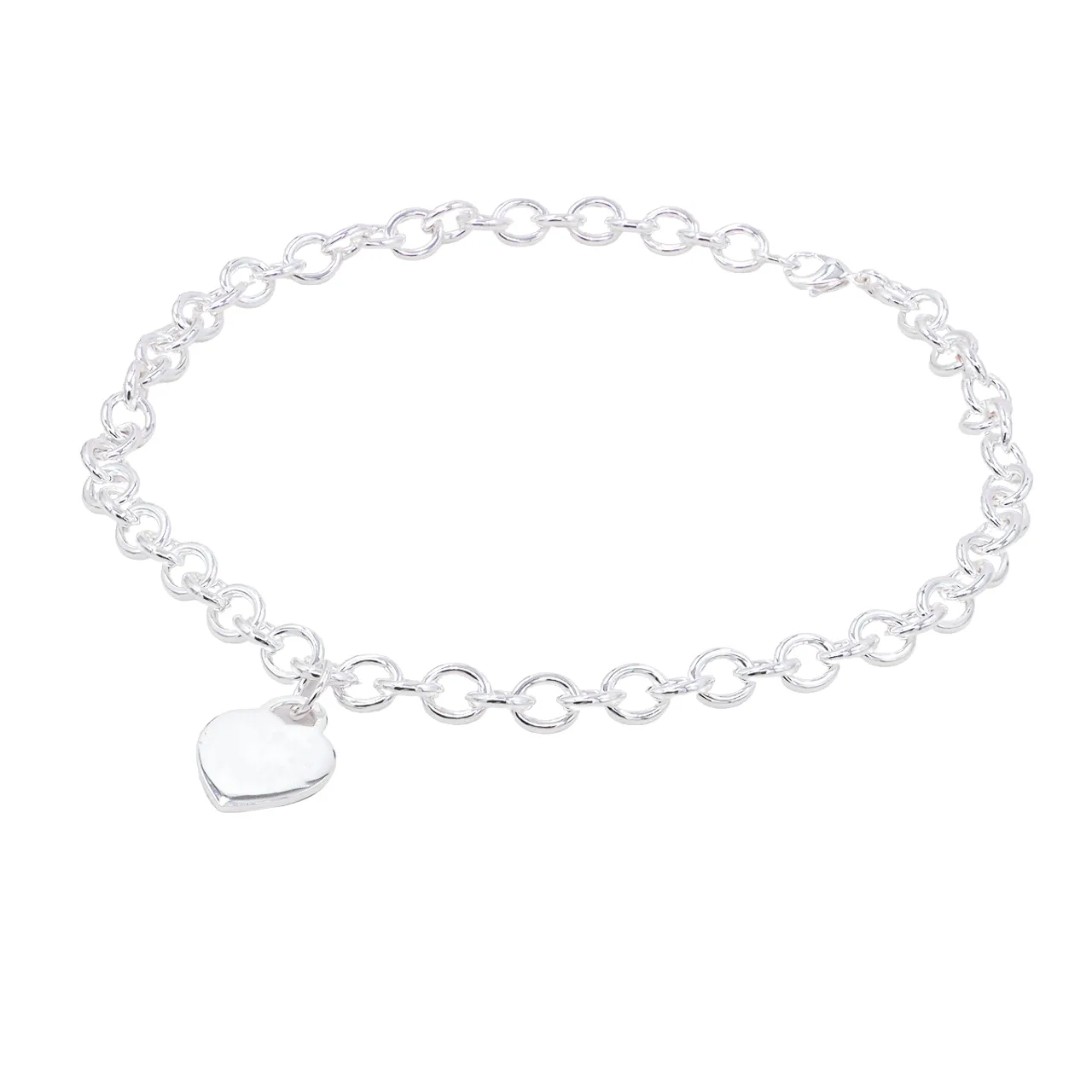 S Sier Designer Halskette mit Herz-Anhänger, Perlen, romantisches Geschenk für Frauen und Mädchen SFN7_voghion.com