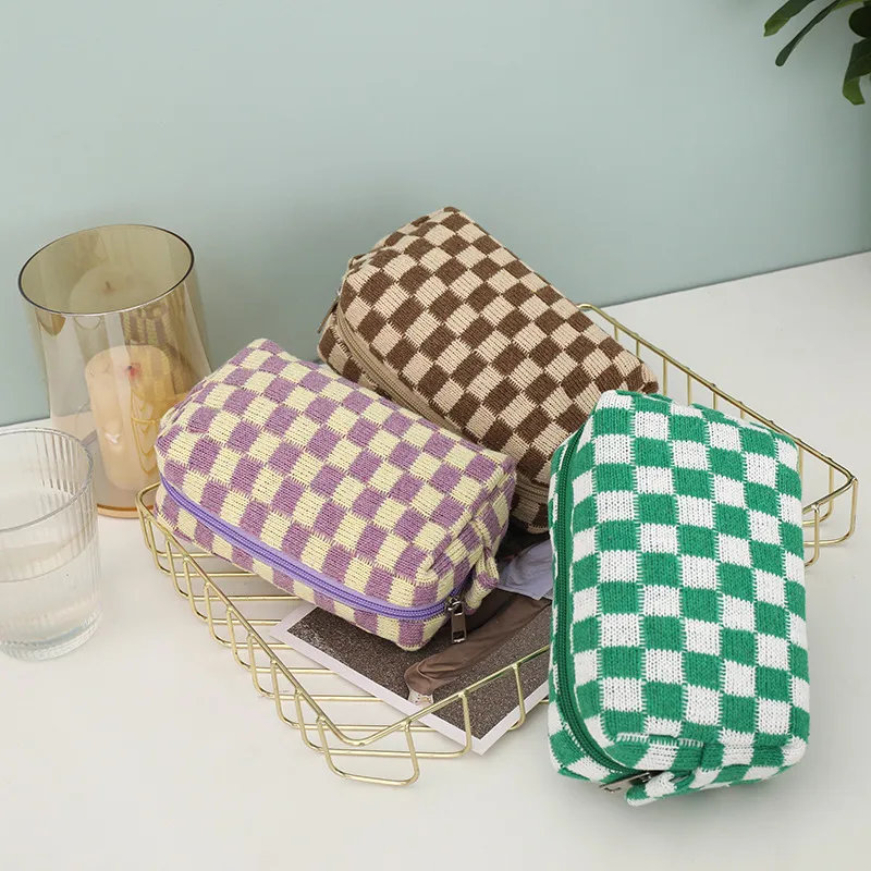 Trousse de maquillage de voyage portable et mignonne pour femmes, trousse de toilette pour filles en voyage_voghion.com