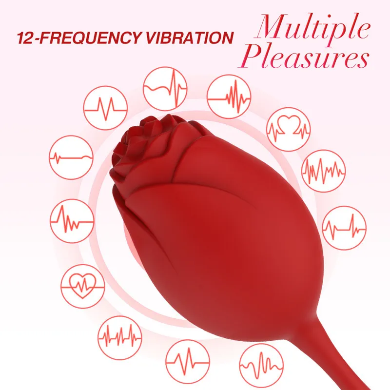 Vibrators Rose Clitoris G Spot Stimulator Egg Dildo l Vibrator Nipple Massager Masturbation Sex Toys For_voghion.com