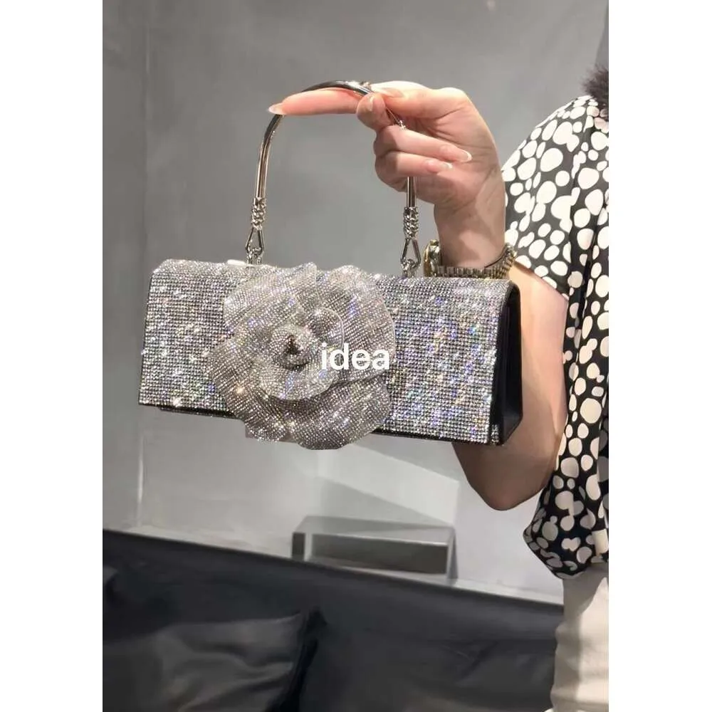 Glitter Shiny Ral Square Women's Handbag Rhies Evening Wedding Party Clutch Purse Shoulder Crossbody Bag_voghion.com