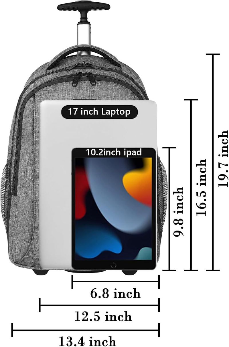 Neuer Reiserucksack mit Zugstange, abnehmbare tragbare Gepäcktasche, Aufbewahrungsrucksack_voghion.com