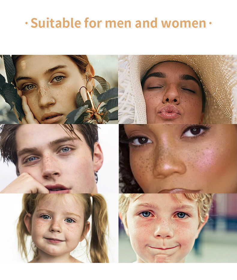 Gesimuleerde sproet voor kleurweergave, waterdicht, niet-afbladderend, schoonheidsvlekjes op het gezicht, make-up stempelpen_voghion.com