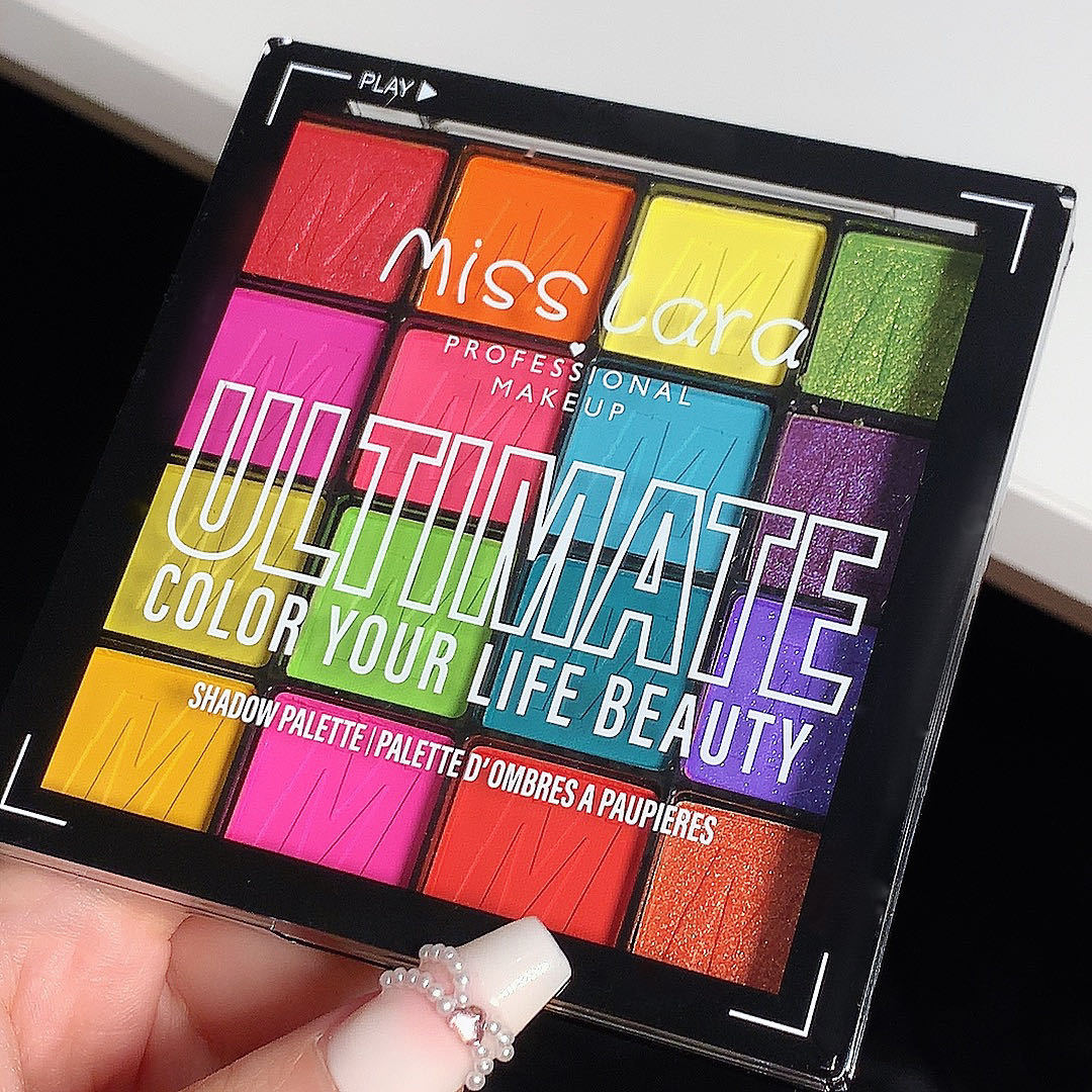 16 Colour Eyeshadow Palette Matte Pearl Glitter Waterproof Makeup_voghion.com