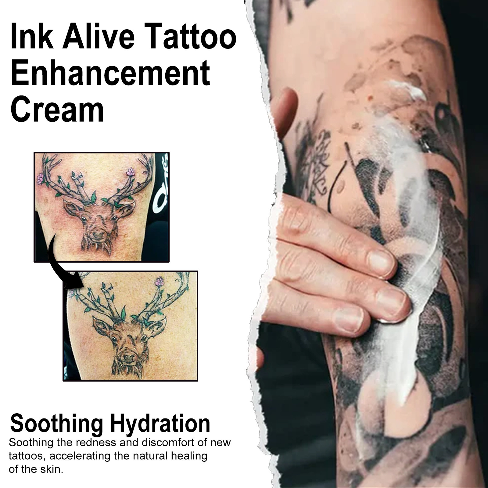 EELHOE Cremă de îngrijire pentru fixarea culorii broderii, pentru repararea pielii, imprimare și hidratare pentru tatuaje_voghion.com