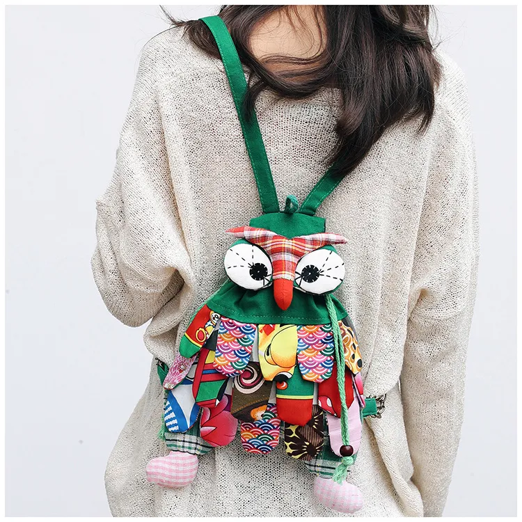 Zaini per bambini Moda Novità Autunno Inverno Bambini Spalle retrò da clown Studenti Borse da scuola Ragazze adolescenti Cartoni animati_voghion.com