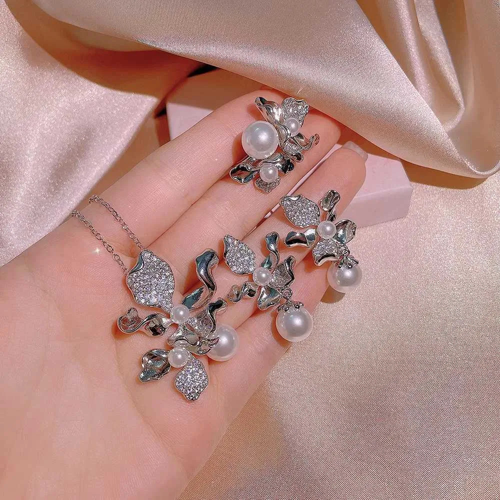 Hochzeitsschmuck-Sets 3-teilig Sterling Silber Herzschliff Zirkon Verlobungsring Ohrringe Anhänger Damen Party Geburtstagsgeschenk_voghion.com