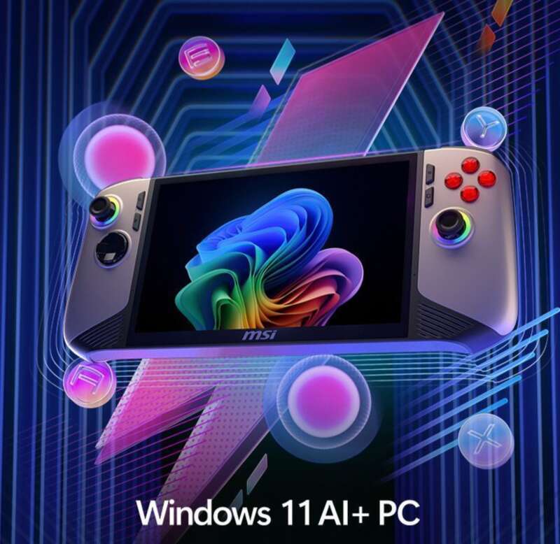 MSI Claw 8 AI+8-inch Intel 2nd Generation Ultra 7 258V Handheld Game Console_voghion.com