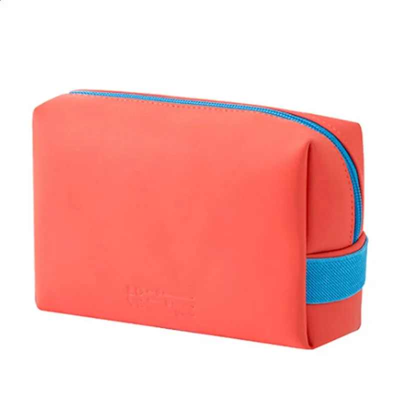 Reisekosmetiktasche aus Leder, tragbar, für Damen und Herren, wasserdicht, multifunktional, Kulturbeutel, Organizer, Aufbewahrungstasche 240805_voghion.com