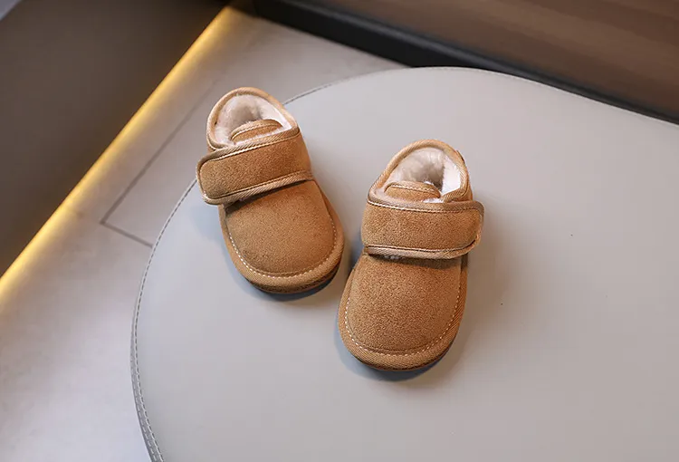 Zapatos de invierno para bebé, de felpa, cálidos y abrigados, antideslizantes, de moda, tallas 15-19, 2024_voghion.com