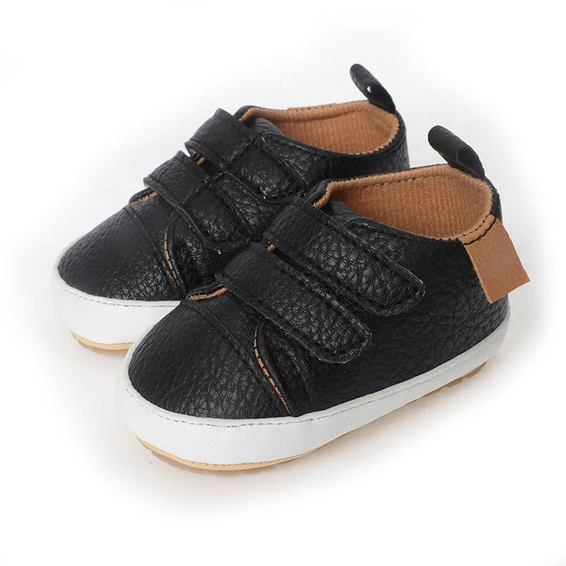 Cutefeet Baby Jungen Mädchen rutschfeste Gummisohle High Top PU Leder Sneakers Säuglings Lauflernschuhe Kleinkind Krippe Schuhe_voghion.com