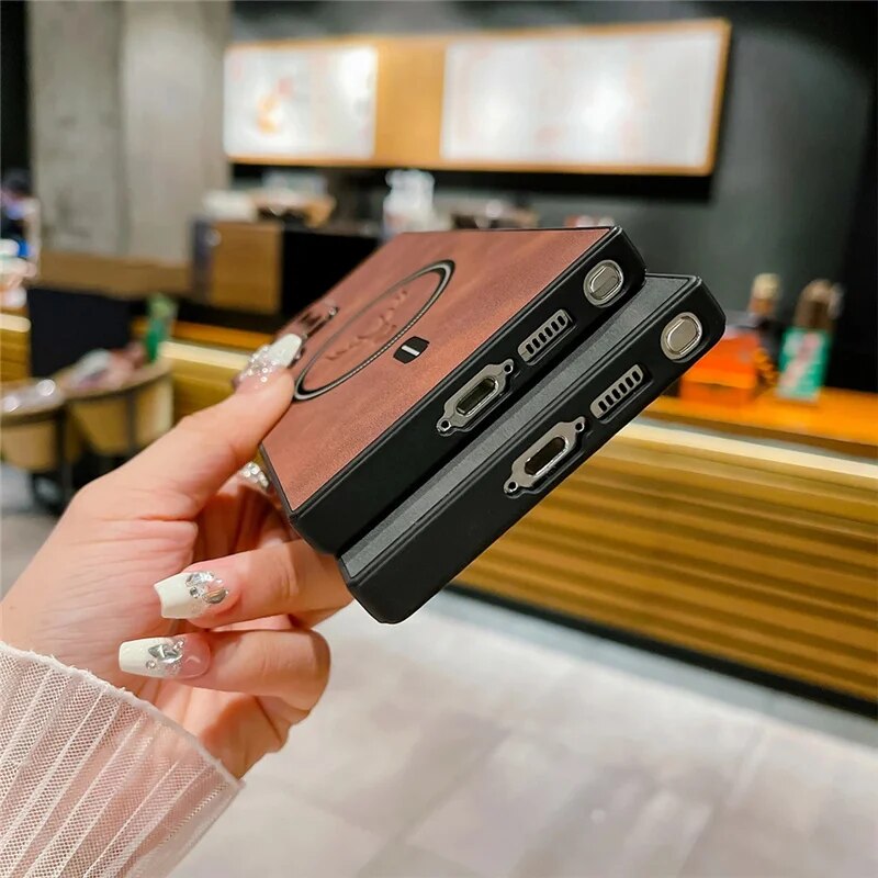 Deer Head Leather Magnetic Case For Samsung Galaxy Series_voghion.com