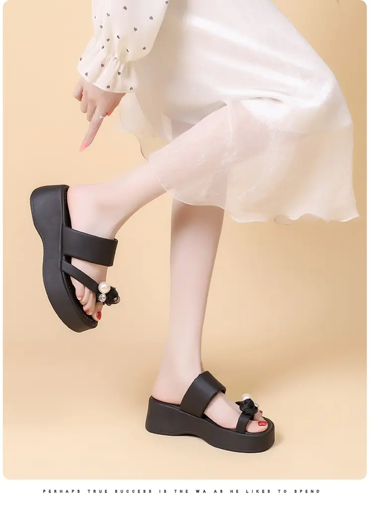 Women's Platform Sandals And Slippers Thick Sole Fashionable_voghion.com