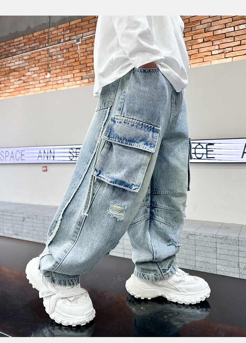 Boys' Casual Jeans For Autumn Spring Comfortable Denim Trousers_voghion.com