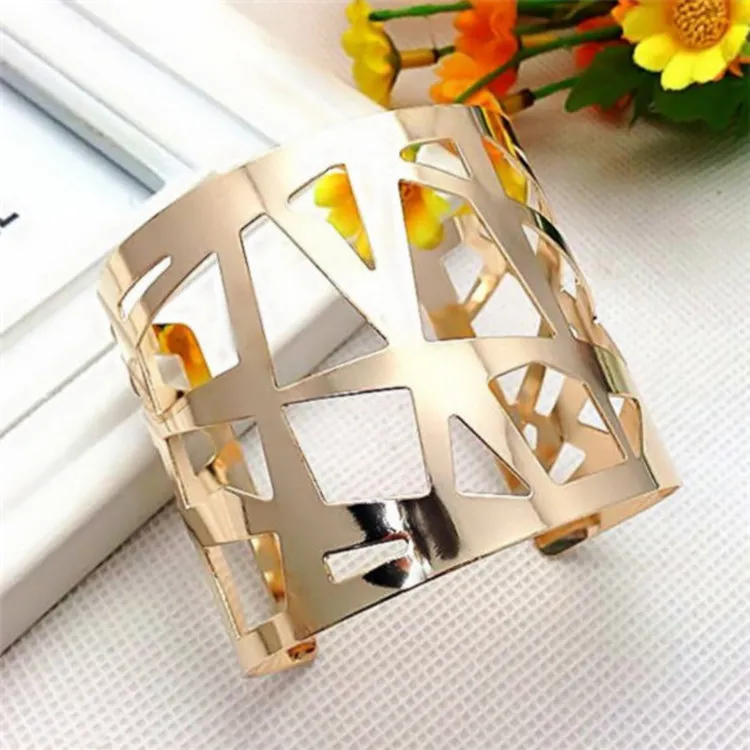 Armreif Mode Legierung Runde Kette Charme Für Frauen Weibliche Gold & Silber Farbe Armbänder Schmuck_voghion.com