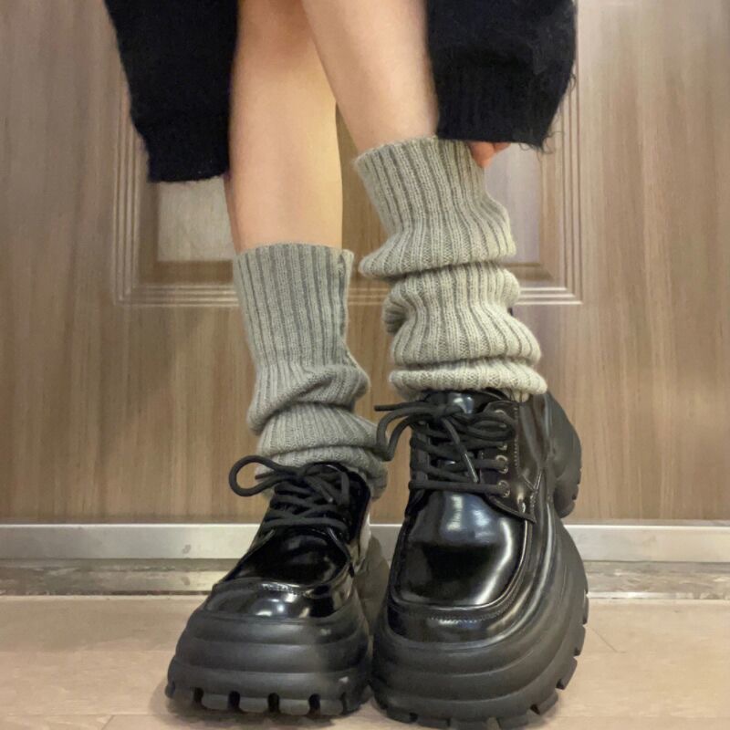 Lolita knitted pile socks Extended jk calf socks Modified leg socks Leg socks Slimming leg mask