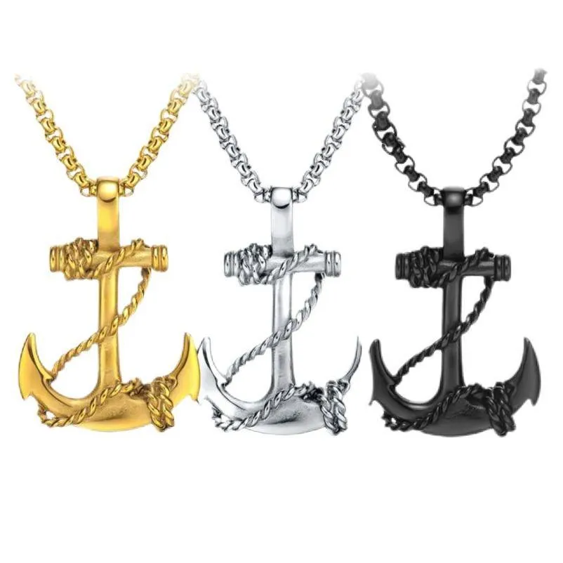 Anker Kettenanhänger Vintage Maritimes Design Für Damen Und Herren_voghion.com