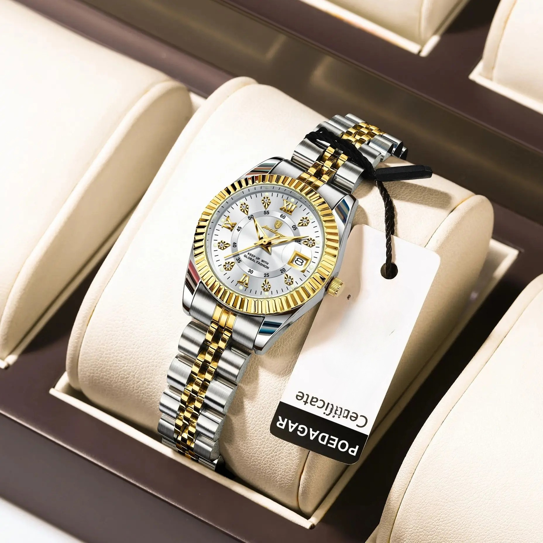 Luxury Elegant Watch For Women Waterproof Luminous Date Ladies Watch Stainless Steel Quartz Women's Watches Girl Reloj