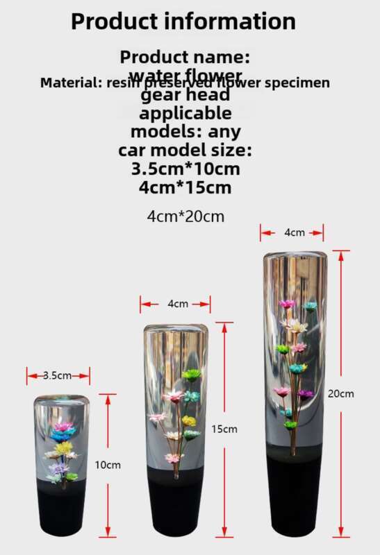 JDM Water Flower Row Automatic Creative Manual Crystal Personalized Modification Universal Wave Stick Head Gear_voghion.com