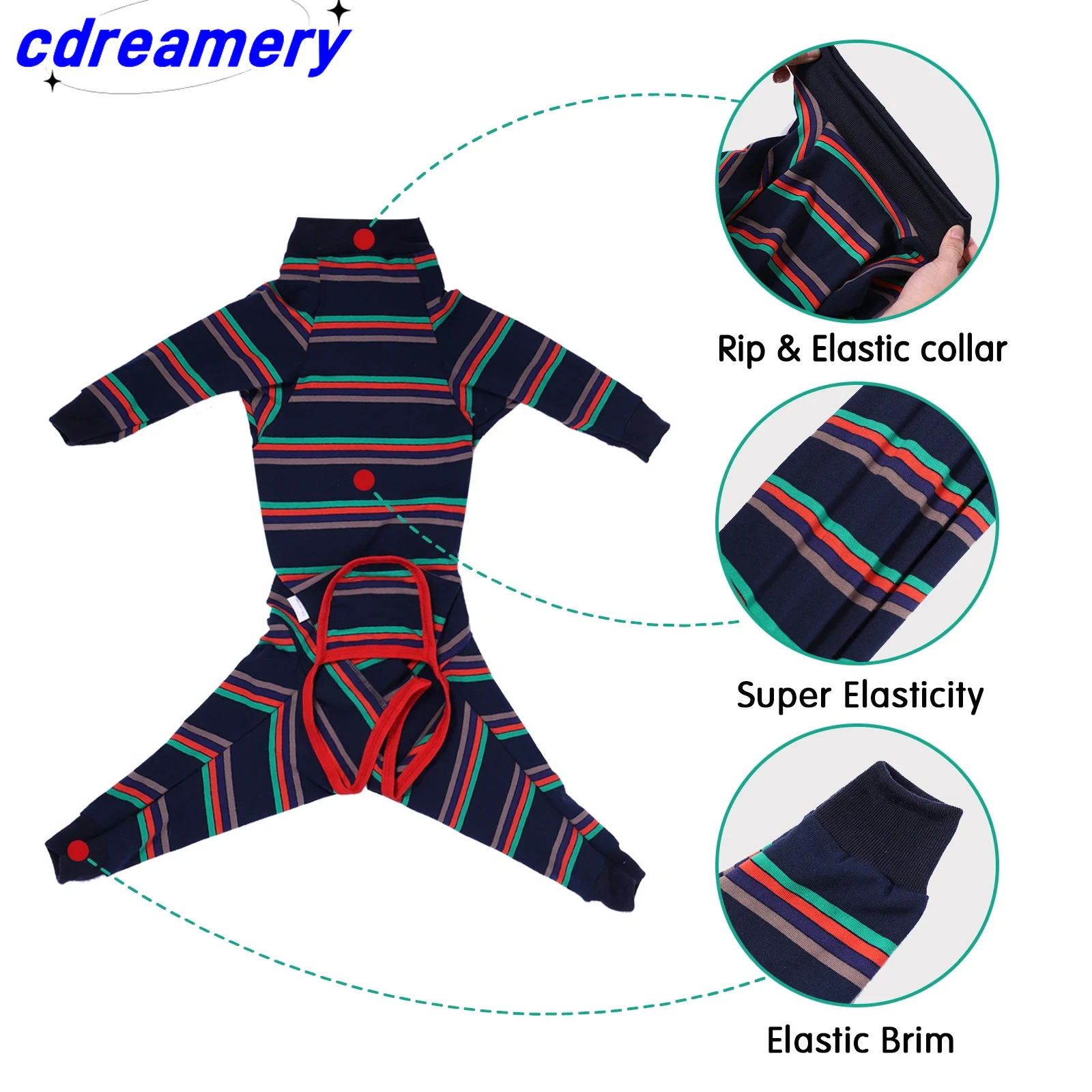 Dog Postoperative Recovery Clothing, Anti-licking Injury Disinfection Clothing, Anti-shedding Pet Clothing, Anxiety Soothing Shirt, Dog Pajamas_voghion.com