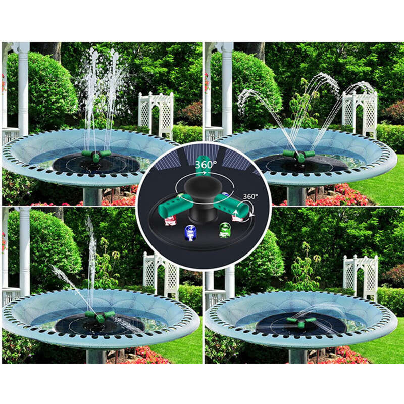 Nouă pompă plutitoare de stocare a energiei solare pentru curte exterioară, baie de păsări, piscină, peisaj, fântână cu apă_voghion.com