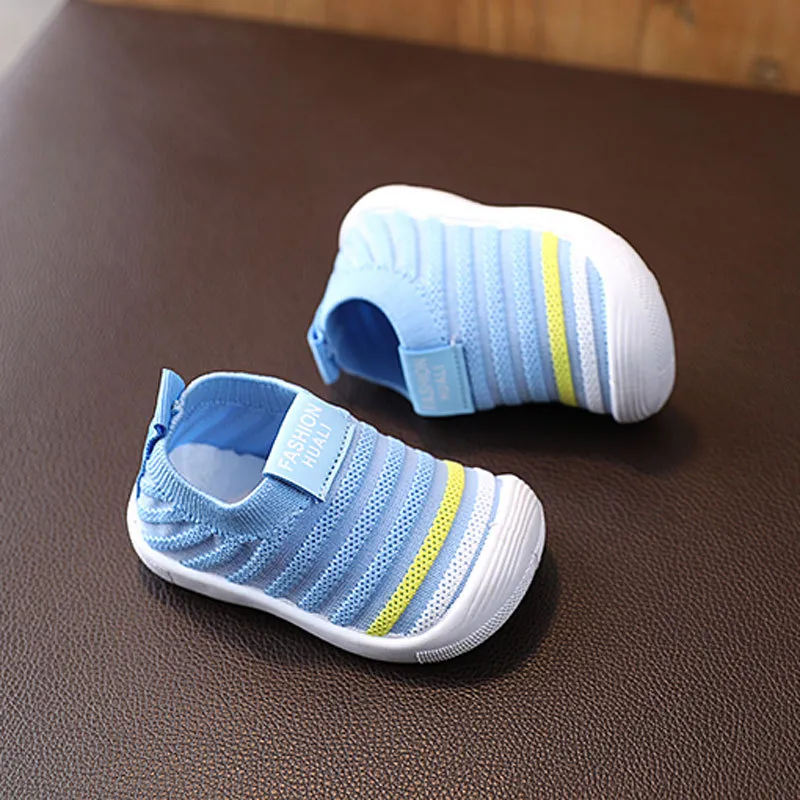 Primeros pasos para bebé, zapatos de punto para niño pequeño, suela suave, para interior y exterior, informales, Littlesprouts, para niño pequeño, talla 6_voghion.com