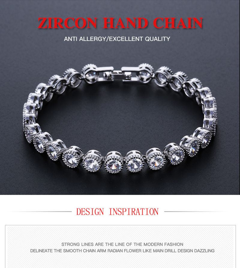 Joseph Runde Zirkon Micro Set Schmuck Mode Stil Armband Heißer Verkauf_voghion.com